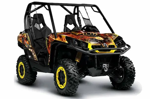 Can-Am Commander with the Firestorm Yellow graphic kit